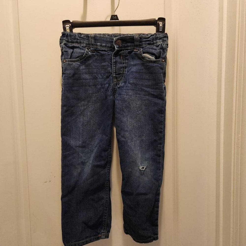OshKosh Bgosh Boys Blue Denim Classic Straight Leg 5 Pocket Everyday Jeans